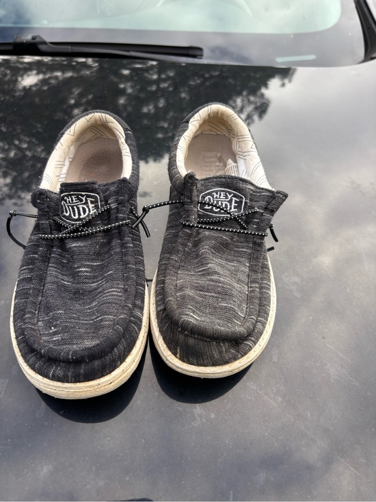 Hey Dude Other - Hey Dude Charcoal Slip-On Canvas Loafers 6Y